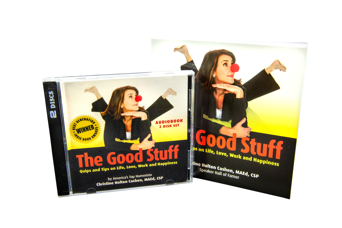 Collection of Christine's books and CDs